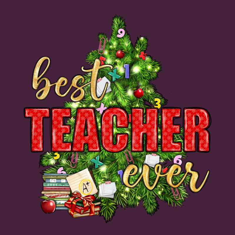 Best Teacher Ever With Christmas Tree Premium Tee by BundleAndBundleShop | Teevron