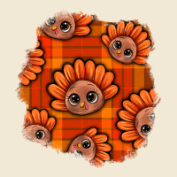 Thanksgiving Turkey With Tartan Patch Ladies Tee | Teevron