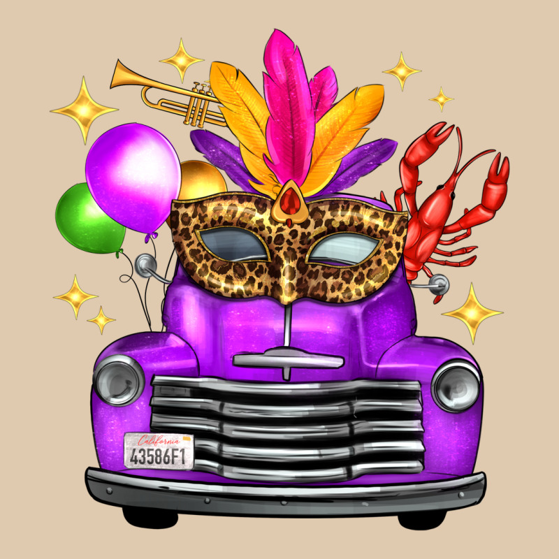 Mardi Gras Truck Leopard Mask Heavyweight Sweatshirt by FaDigitalArtStudio | Teevron
