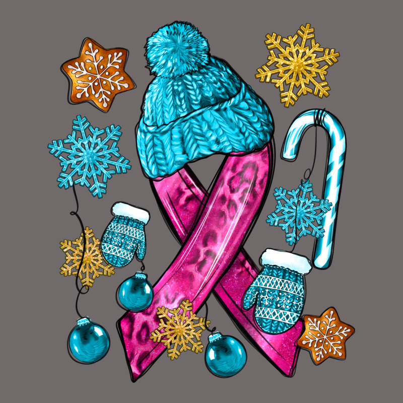Winter Breast Cancer Ribbon Urban Heavy Tee by NancyCooperArtShop | Teevron