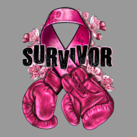Survivor Breast Cancer With Boxing Gloves Vintage Hoodie | Teevron