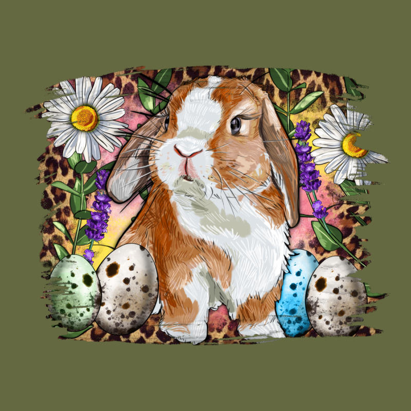 Easter Bunny With Quail Eggs And Daisy Long Sleeve Tee by RanaPortraitStore | Teevron