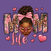 Afro Messy Bun Mom Life Vintage Tee | Teevron
