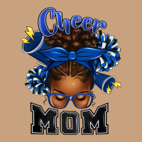Cheer Mom Afro Messy Bun Vintage Tee | Teevron