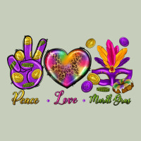Peace Love Mardi Gras Ladies Tee | Teevron