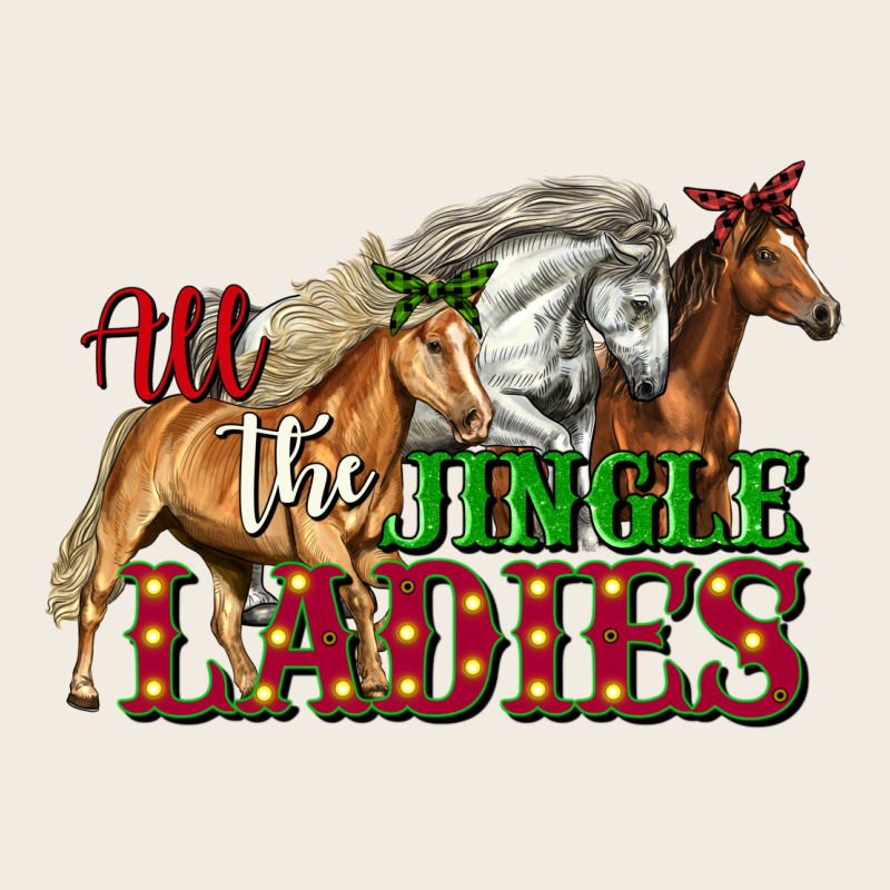 All The Jingle Ladies Christmas Horses Premium Sweatshirt by LillyAllenDesigns | Teevron