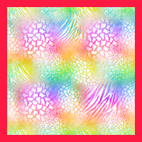 Neon Safari Seamless Pattern Zipper Hoodie | Teevron
