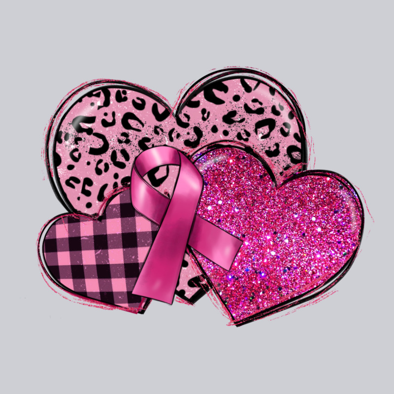 Breast Cancer Hearts Heavyweight Sweatshirt by FaDigitalArtStudio | Teevron