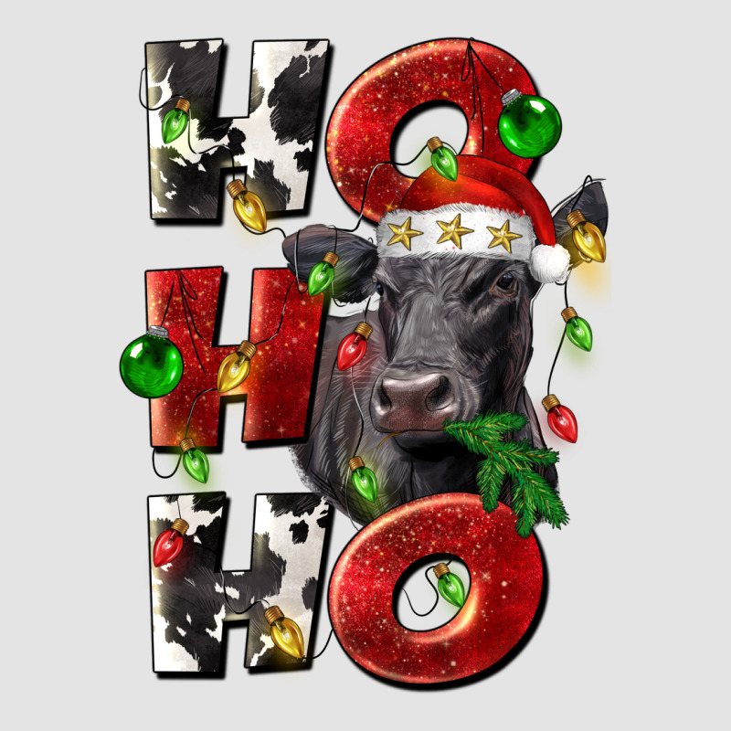 Christmas Ho Ho Ho Black Angus Premium Sweatshirt by LillyAllenDesigns | Teevron