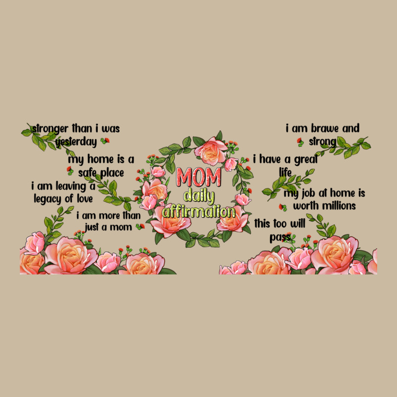 Mom Daily Affirmation Long Sleeve Tee by TumblerDesignByShophia | Teevron