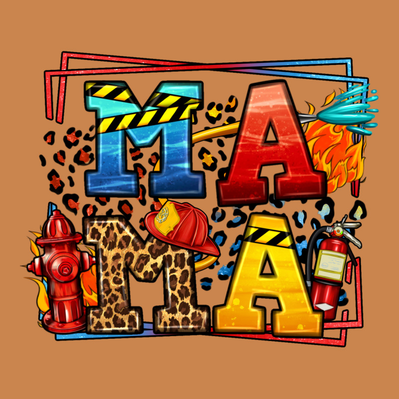 Leopard Frame Firefighter Mama Mother's Day Heavyweight Hoodie by LillyAllenDesigns | Teevron