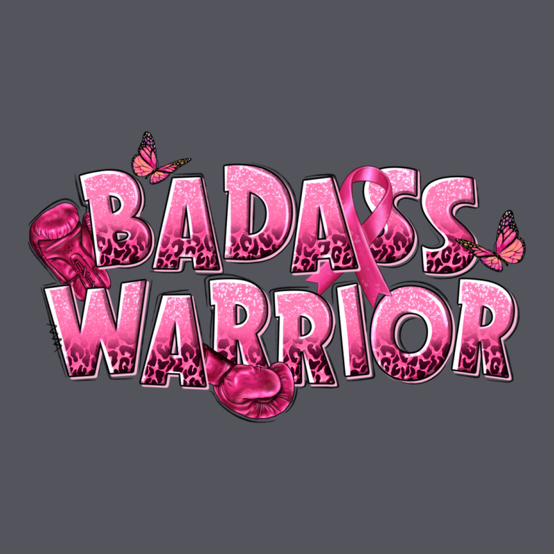 Badass Warrior Breast Cancer Vintage Hoodie by NancyCooperArtShop | Teevron