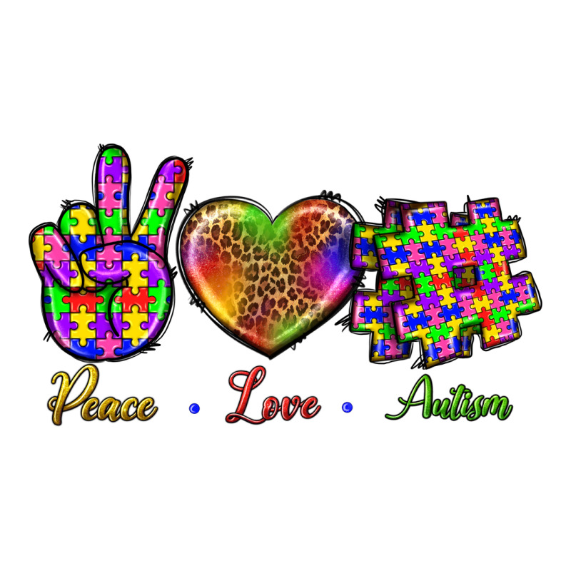 Peace Love Autism Premium Tee by BundleAndBundleShop | Teevron