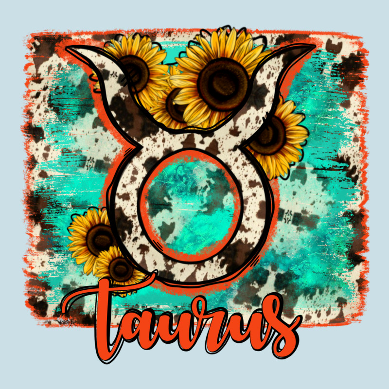 Taurus Turquoise Cowhide Ladies Tee by RanaPortraitStore | Teevron
