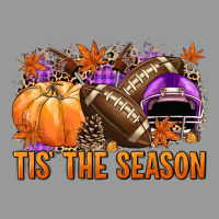 Tis' The Season Football Purple Helmet Vintage Hoodie | Teevron