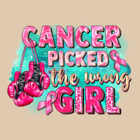 Cancer Picked The Wrong Girl Breast Cancer Heavyweight Sweatshirt | Teevron