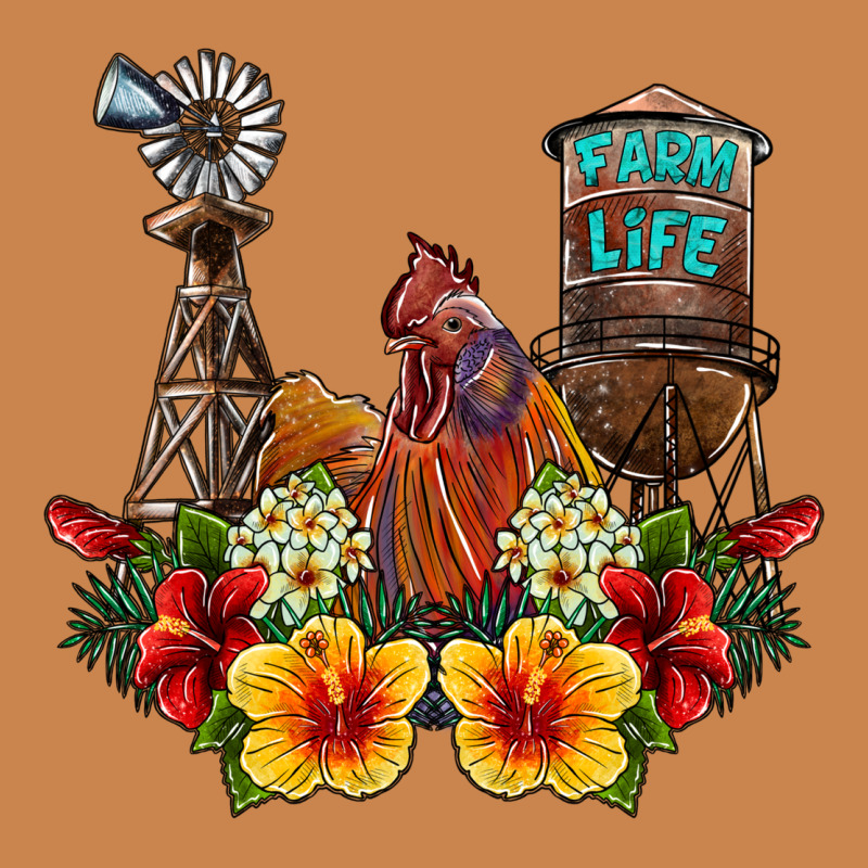 Farm Life Rooster Heavyweight Hoodie by SublimationCraftShop | Teevron