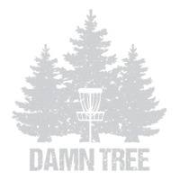 Disc Golf Funny Hit Trees and Curse Retro Disc Gol | Teevron