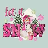 Let It Snow Pink Christmas Zipper Hoodie | Teevron