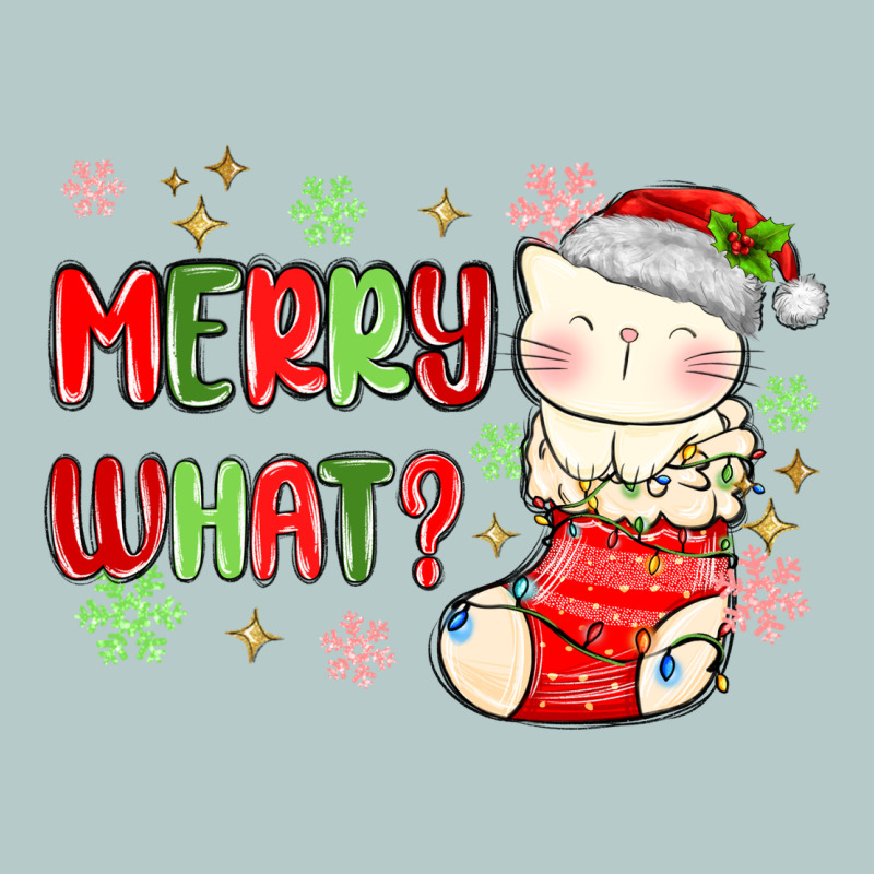 Merry What Christmas Cat Heavy Core Tee by MaliasSmallBusiness | Teevron