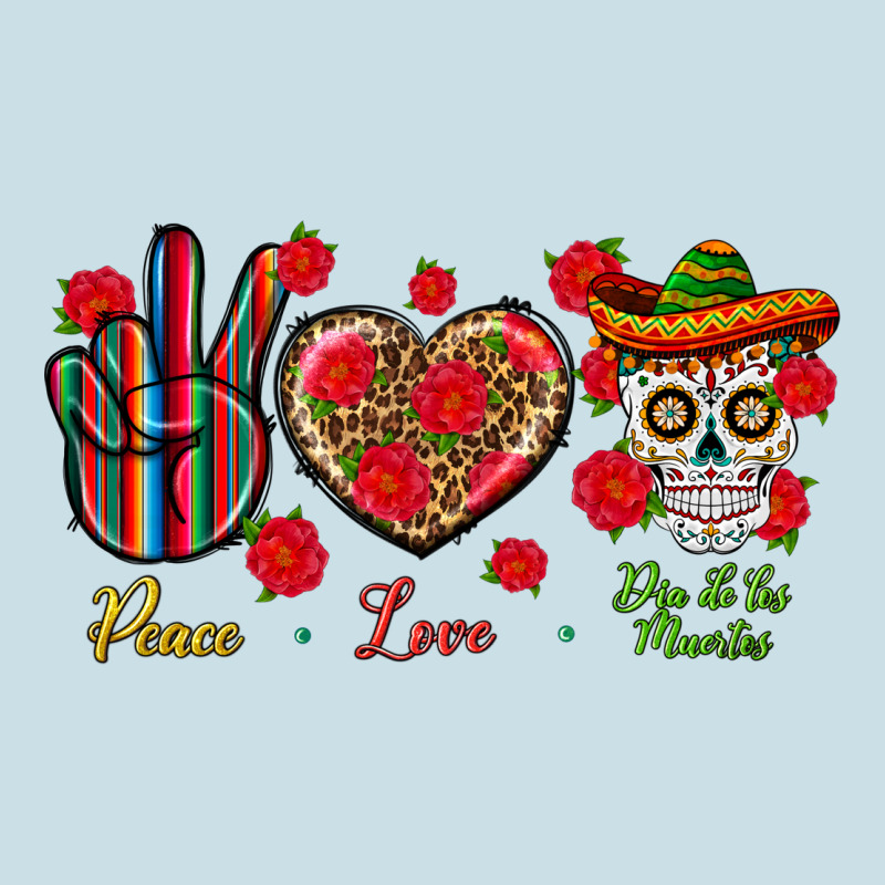 Peace Love Dia De Los Muertos Ladies Tee by BundleAndBundleShop | Teevron