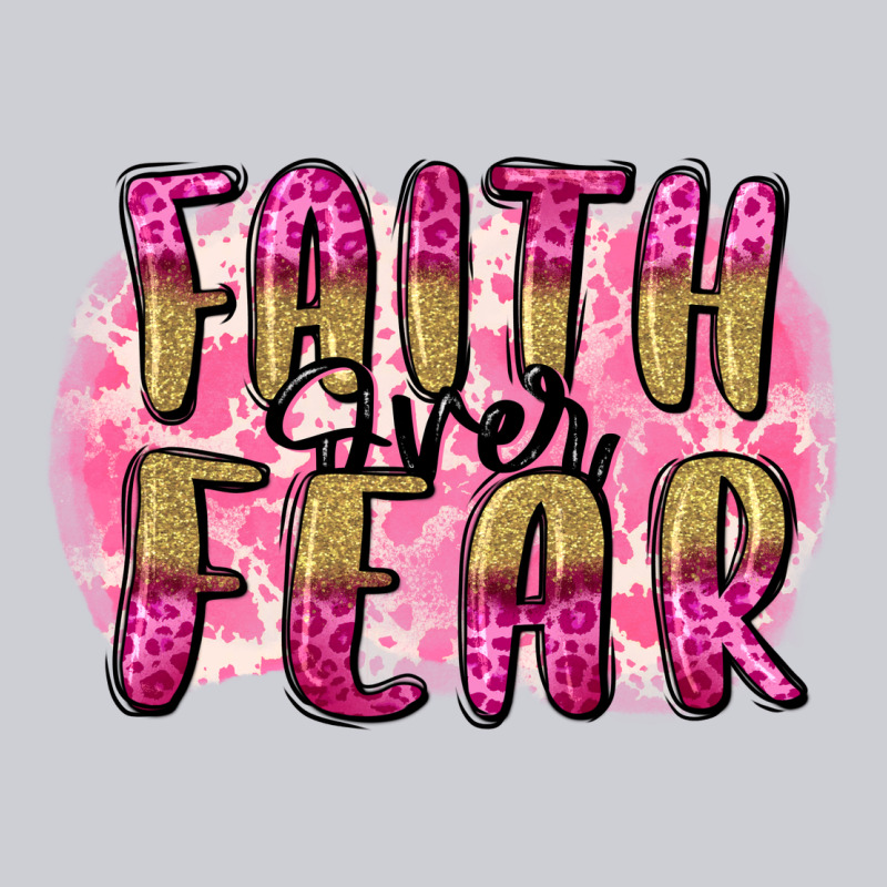 Faith Over Fear  Breast Cancer Awareness Heavyweight Sweatshirt by FaDigitalArtStudio | Teevron