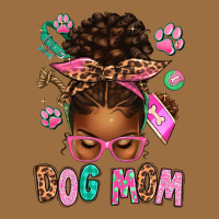 Afro Messy Bun Dog Mom Vintage Tee | Teevron