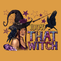 100% That Witch Black Afro Witch Urban Heavy Tee | Teevron