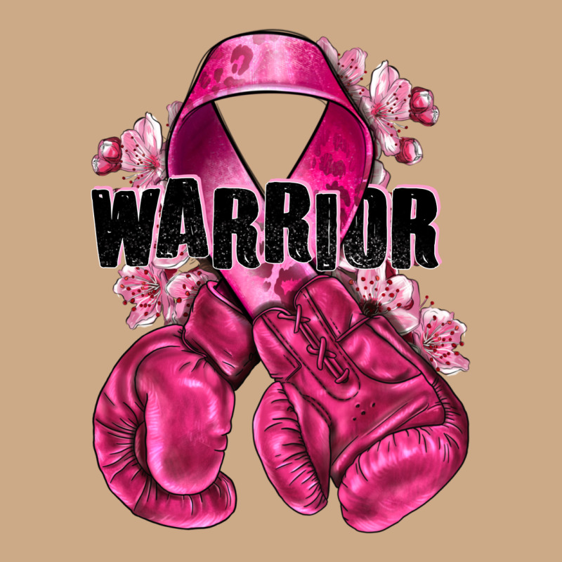 Warrior Breast Cancer With Boxing Gloves Vintage Hoodie by NancyCooperArtShop | Teevron