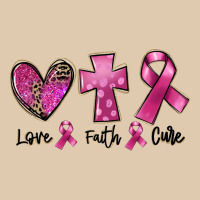 Love Faith Cure Breast Cancer Heavyweight Sweatshirt | Teevron
