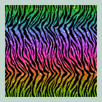 Tiger Glitter Seamless Pattern Zipper Hoodie | Teevron