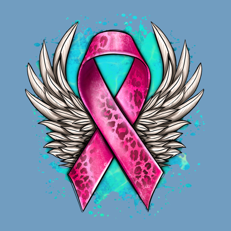 Cancer Ribbon With Angel Wings Urban Heavy Tee by NancyCooperArtShop | Teevron