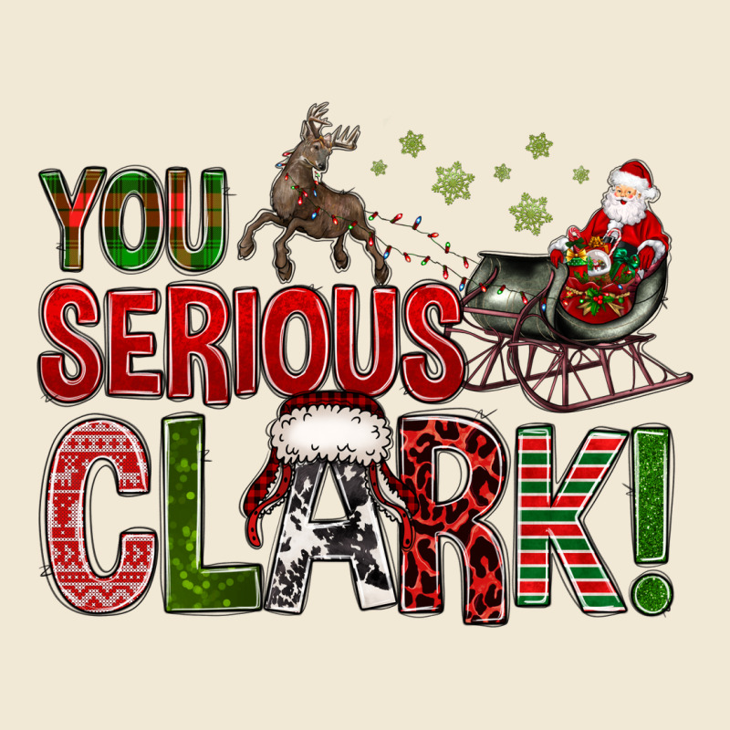 You Serious Clark With Santa Sleigh Ladies Tee by BundleAndBundleShop | Teevron