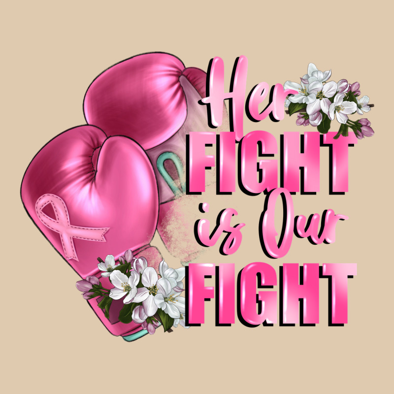 Her Fight Is Our Fight Breast Cancer Awareness Heavyweight Sweatshirt by FaDigitalArtStudio | Teevron
