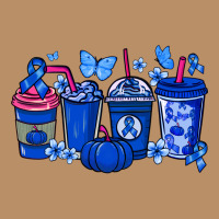 Colon Cancer Coffee Cups Blue Ribbon Vintage Hoodie | Teevron