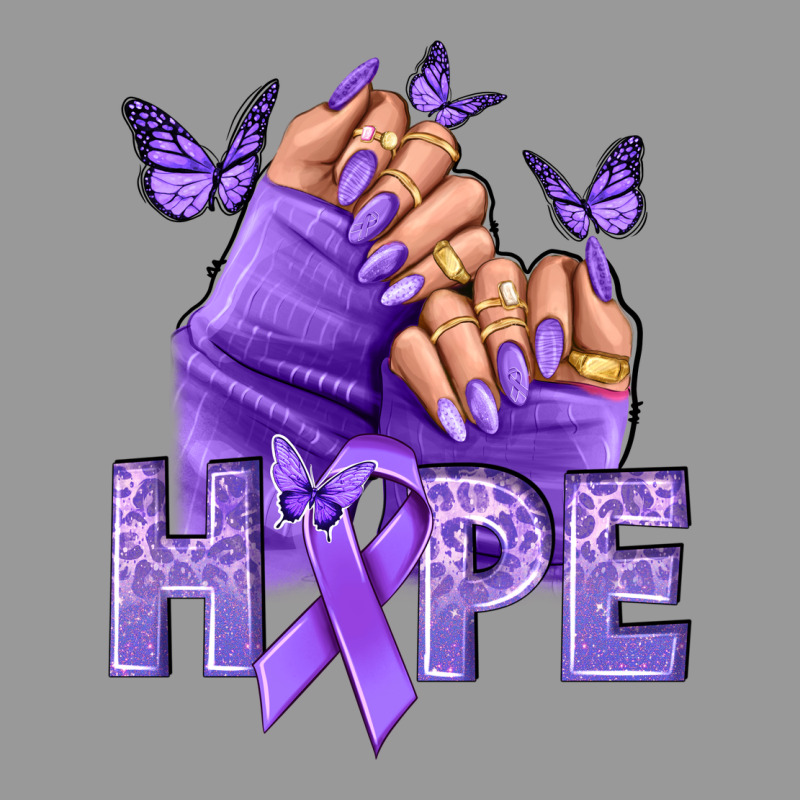 Hope Lavender Ribbon All Cancers Vintage Hoodie by NancyCooperArtShop | Teevron