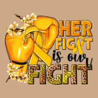 Her Fight Is Our Fight Childhood Cancer Yellow Vintage Hoodie | Teevron
