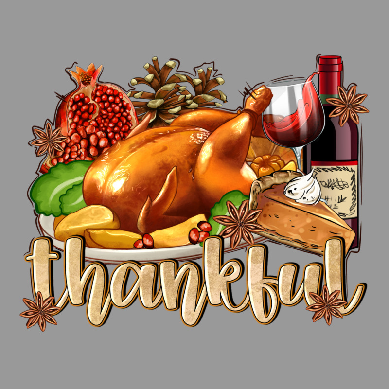 Thankful With Turkey Vintage Hoodie by texasbilliewilder | Teevron
