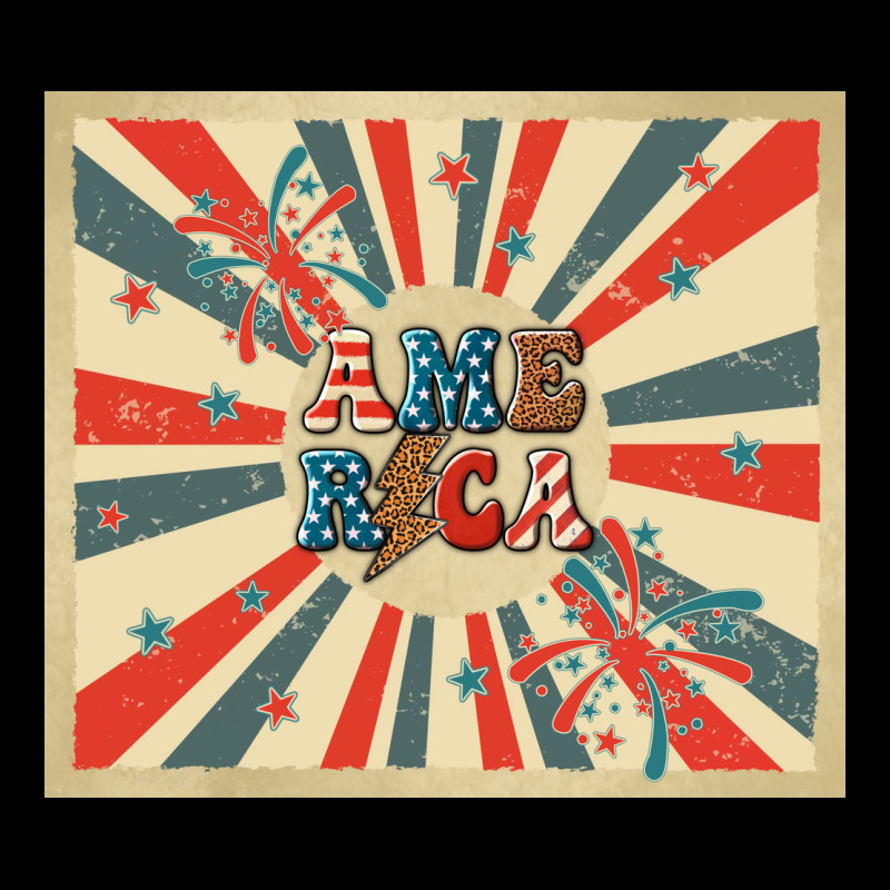 Retro America Long Sleeve Tee by TumblerDesignByShophia | Teevron