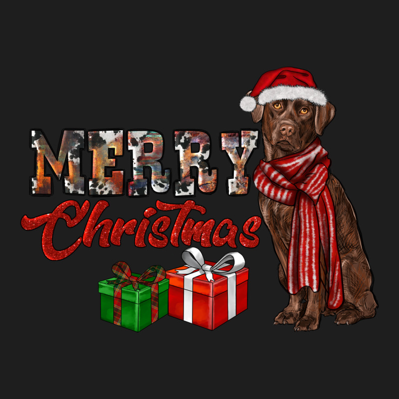 Merry Christmas Labrador Retriever Classic Tee by RanaPortraitStore | Teevron