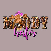 Moody Heifer With Leopard Vintage Hoodie | Teevron