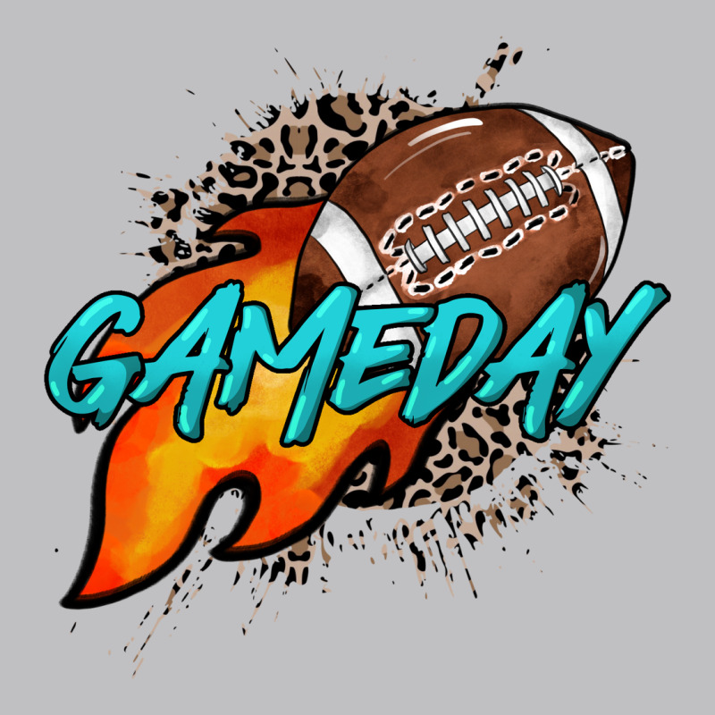 Game Day Leopard Fire And Ball Long Sleeve Tee by HowdyJamesFarm | Teevron