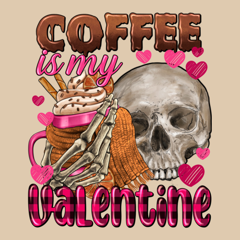 Coffee Is My Valentine Skull Heavyweight Sweatshirt by FaDigitalArtStudio | Teevron
