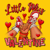 Little Miss Valentine Afro Kid Sneakers Premium Hoodie | Teevron
