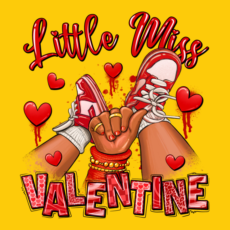Little Miss Valentine Afro Kid Sneakers Premium Hoodie by RanaPortraitStore | Teevron