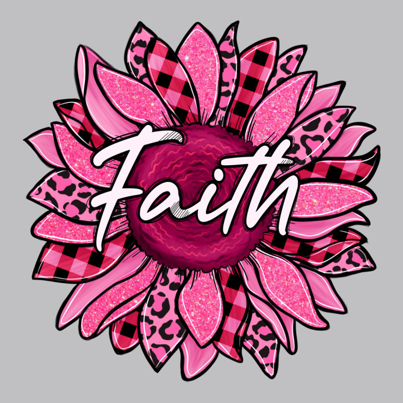 Faith Breast Cancer Awareness Sunflower Long Sleeve Tee by Jasminsmagicworld | Teevron