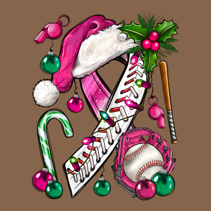 Pink Christmas Breast Cancer Ribbon Baseball Premium Tee by BundleAndBundleShop | Teevron