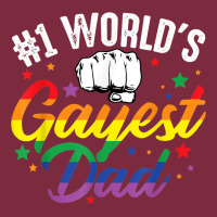 1 Worlds Gayest Dad Funny Fathers Day Lgbt Pride R Premium Hoodie | Teevron