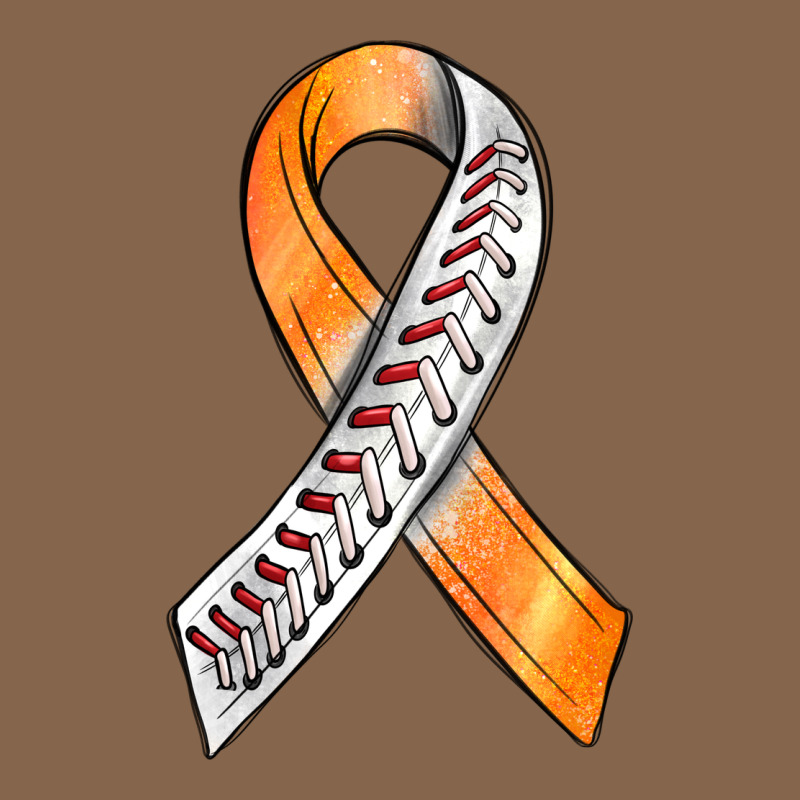 Kidney Cancer Ribbon Baseball Premium Tee by BundleAndBundleShop | Teevron