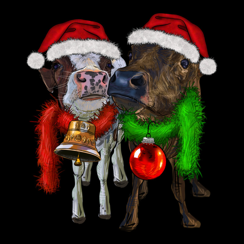 Two Christmas Heifers Premium Tee by RanaPortraitStore | Teevron